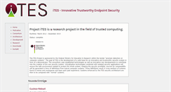 Desktop Screenshot of ites-project.org