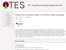 Tablet Screenshot of ites-project.org